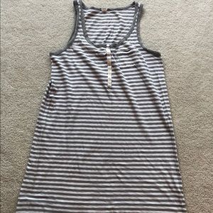 J.  Crew Stripped Tanktop Dress with Buttons